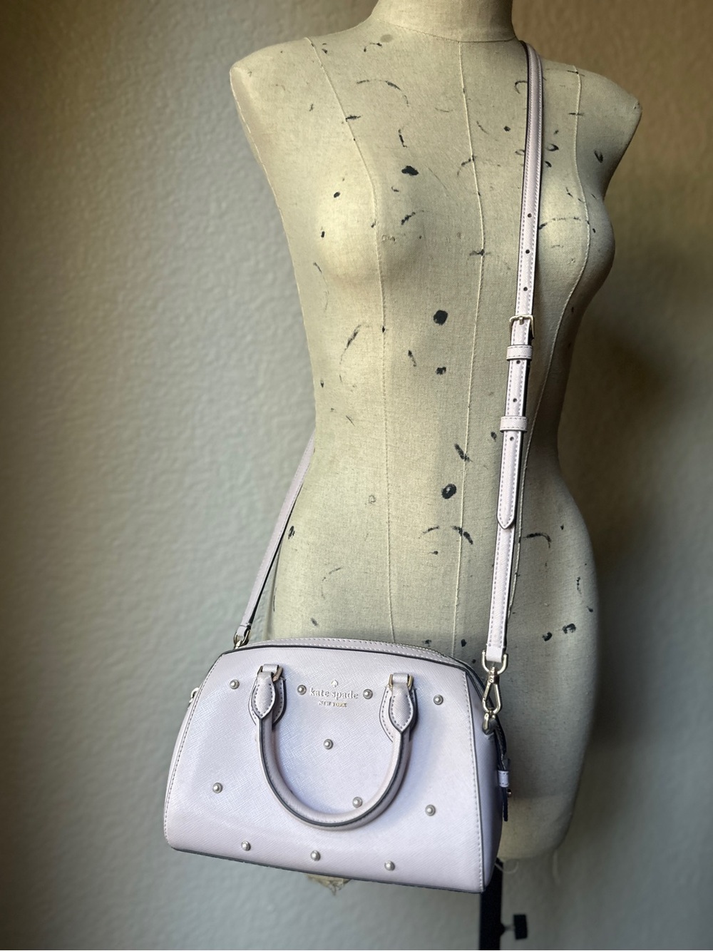 Kate Spade Pebble Leather Madison Duffle Crossbody